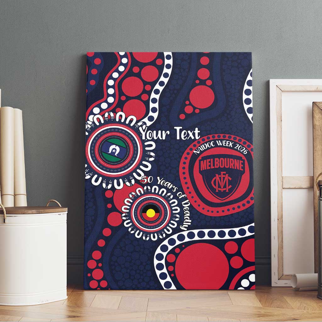 Melbourne NAIDOC Week 2026 Personalised Canvas Wall Art 50 Years of Deadly Aboriginal Art