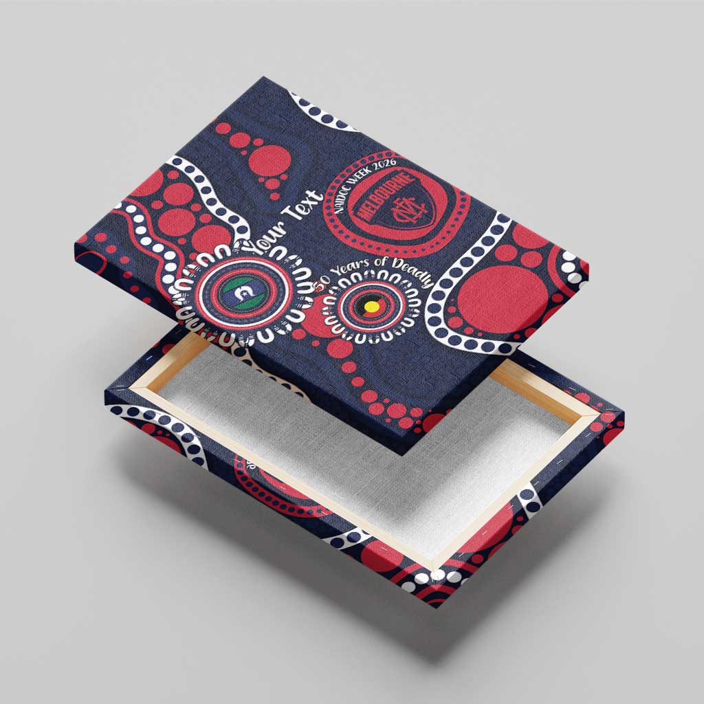 Melbourne NAIDOC Week 2026 Personalised Canvas Wall Art 50 Years of Deadly Aboriginal Art