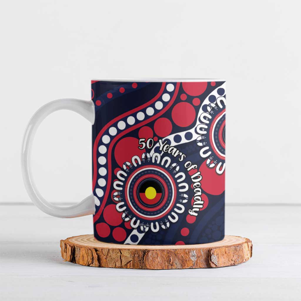 Melbourne NAIDOC Week 2026 Personalised Ceramic Mug 50 Years of Deadly Aboriginal Art