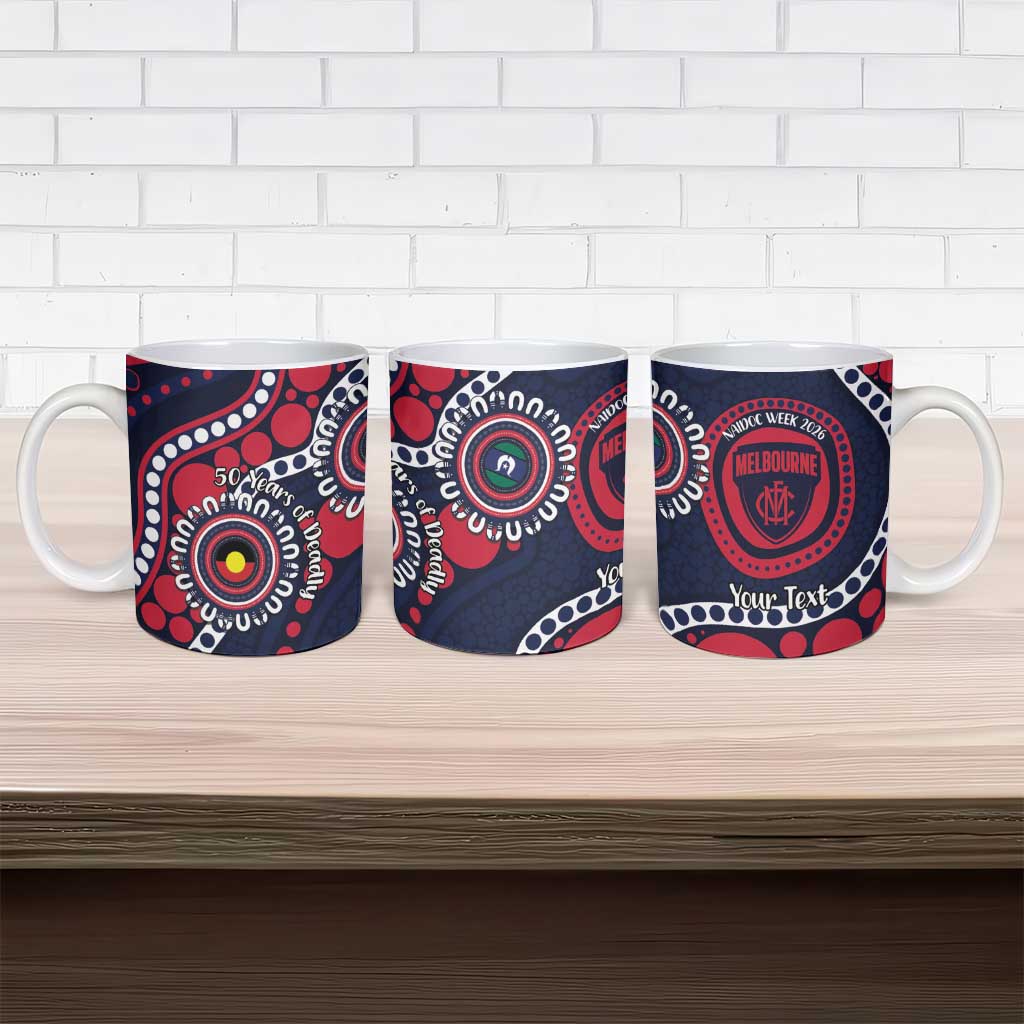 Melbourne NAIDOC Week 2026 Personalised Ceramic Mug 50 Years of Deadly Aboriginal Art
