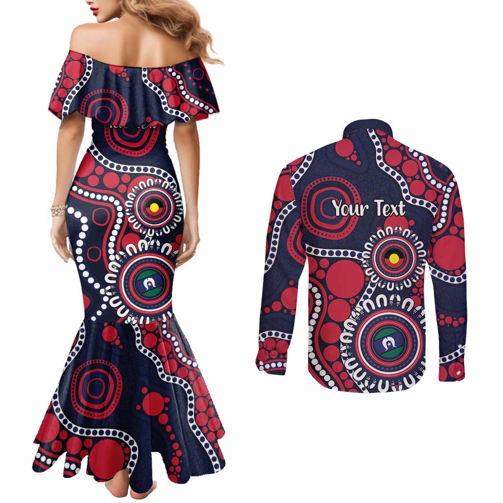 Melbourne NAIDOC Week 2026 Personalised Couples Matching Mermaid Dress and Long Sleeve Button Shirt 50 Years of Deadly Aboriginal Art