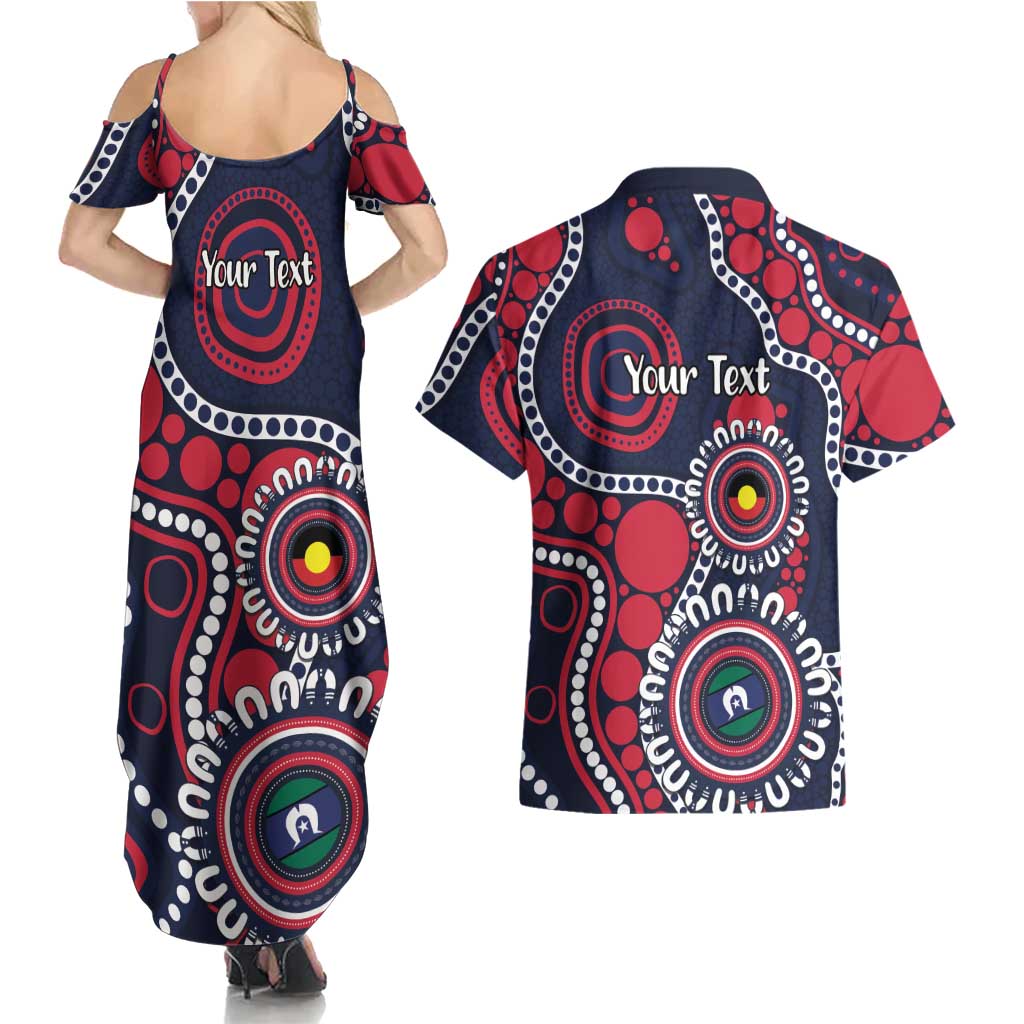 Melbourne NAIDOC Week 2026 Personalised Couples Matching Summer Maxi Dress and Hawaiian Shirt 50 Years of Deadly Aboriginal Art