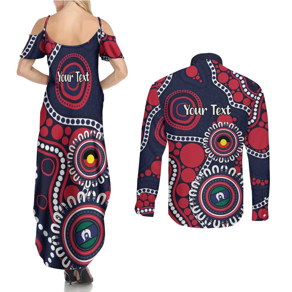 Melbourne NAIDOC Week 2026 Personalised Couples Matching Summer Maxi Dress and Long Sleeve Button Shirt 50 Years of Deadly Aboriginal Art