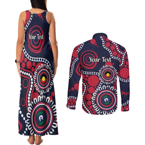 Melbourne NAIDOC Week 2026 Personalised Couples Matching Tank Maxi Dress and Long Sleeve Button Shirt 50 Years of Deadly Aboriginal Art