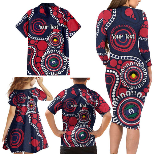 Melbourne NAIDOC Week 2026 Personalised Family Matching Long Sleeve Bodycon Dress and Hawaiian Shirt 50 Years of Deadly Aboriginal Art