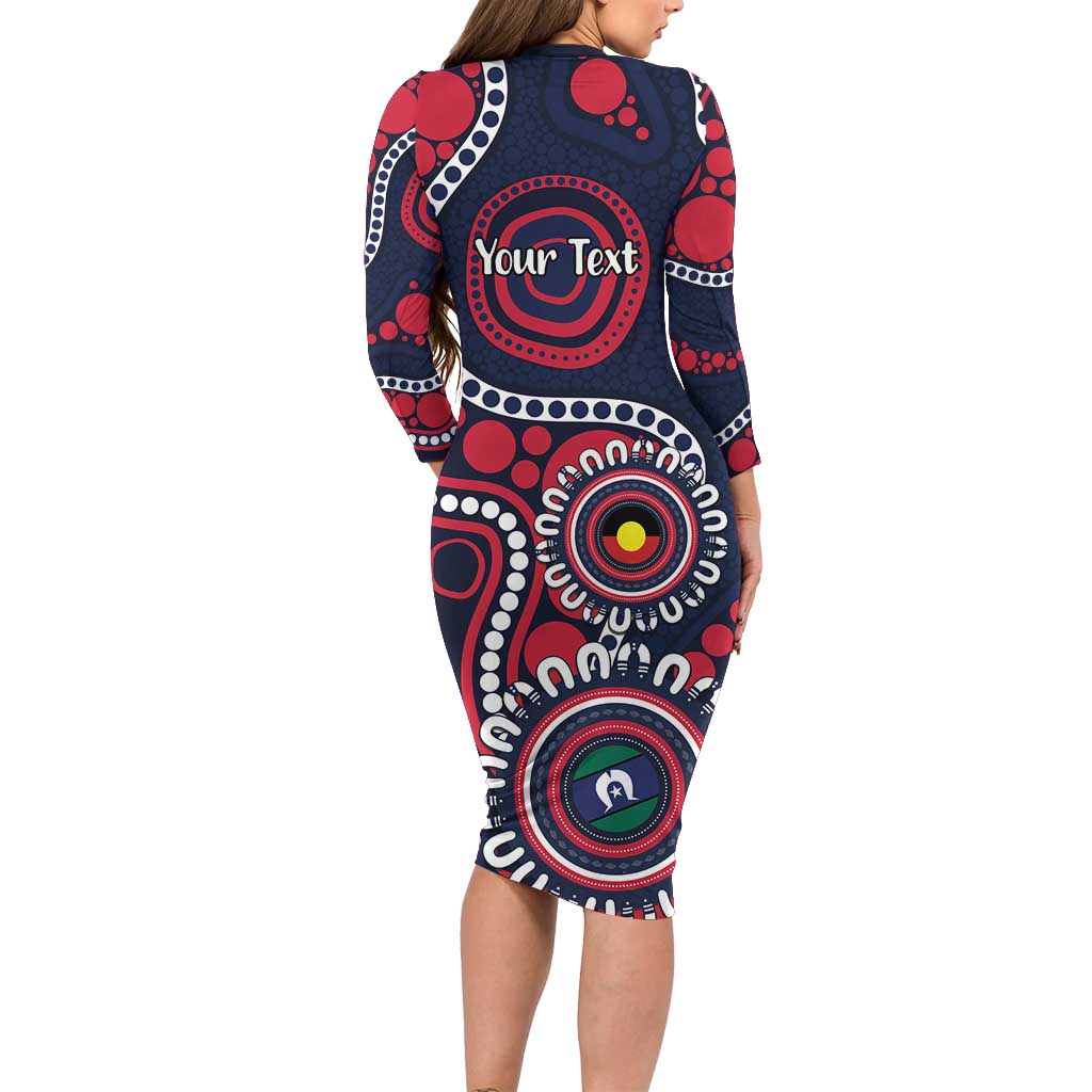 Melbourne NAIDOC Week 2026 Personalised Family Matching Long Sleeve Bodycon Dress and Hawaiian Shirt 50 Years of Deadly Aboriginal Art