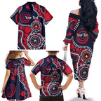 Melbourne NAIDOC Week 2026 Personalised Family Matching Off The Shoulder Long Sleeve Dress and Hawaiian Shirt 50 Years of Deadly Aboriginal Art