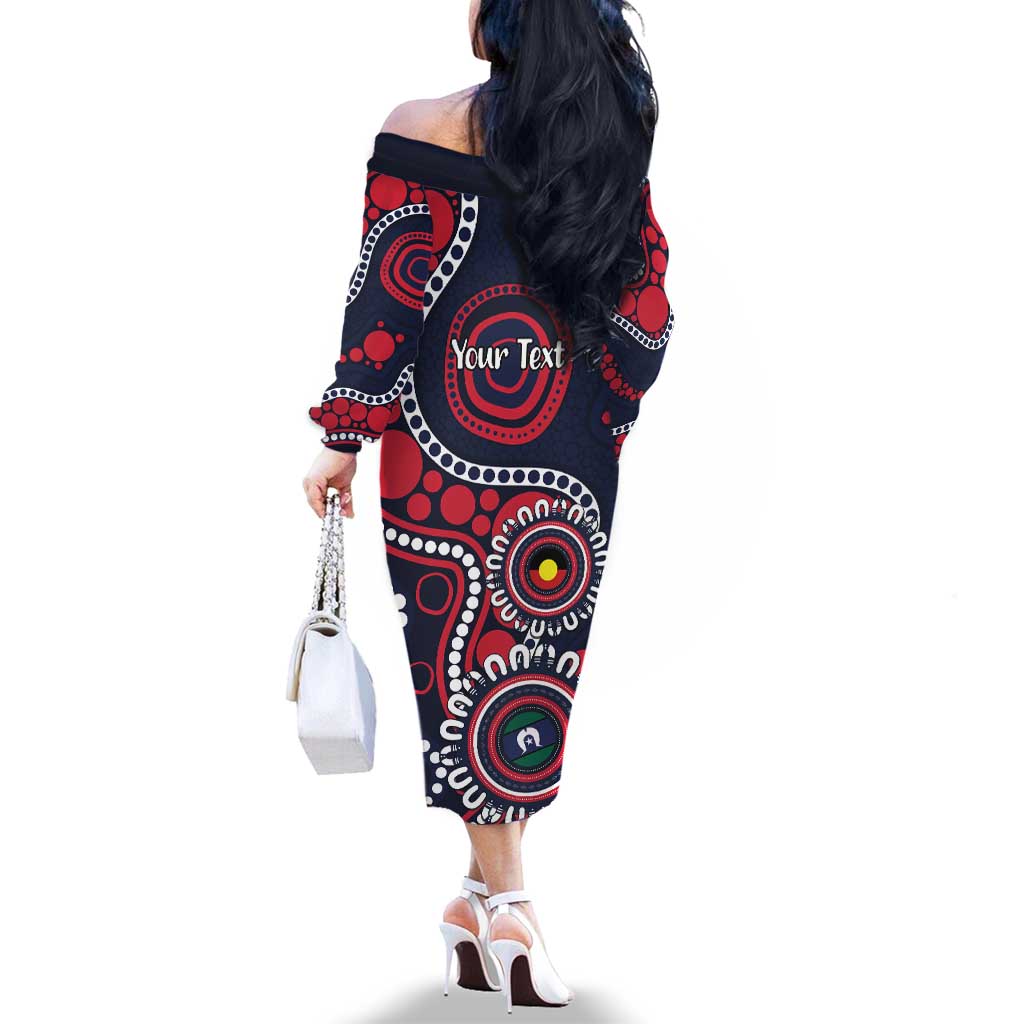 Melbourne NAIDOC Week 2026 Personalised Family Matching Off The Shoulder Long Sleeve Dress and Hawaiian Shirt 50 Years of Deadly Aboriginal Art
