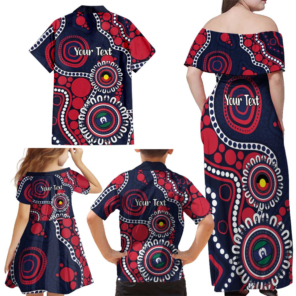 Melbourne NAIDOC Week 2026 Personalised Family Matching Off Shoulder Maxi Dress and Hawaiian Shirt 50 Years of Deadly Aboriginal Art