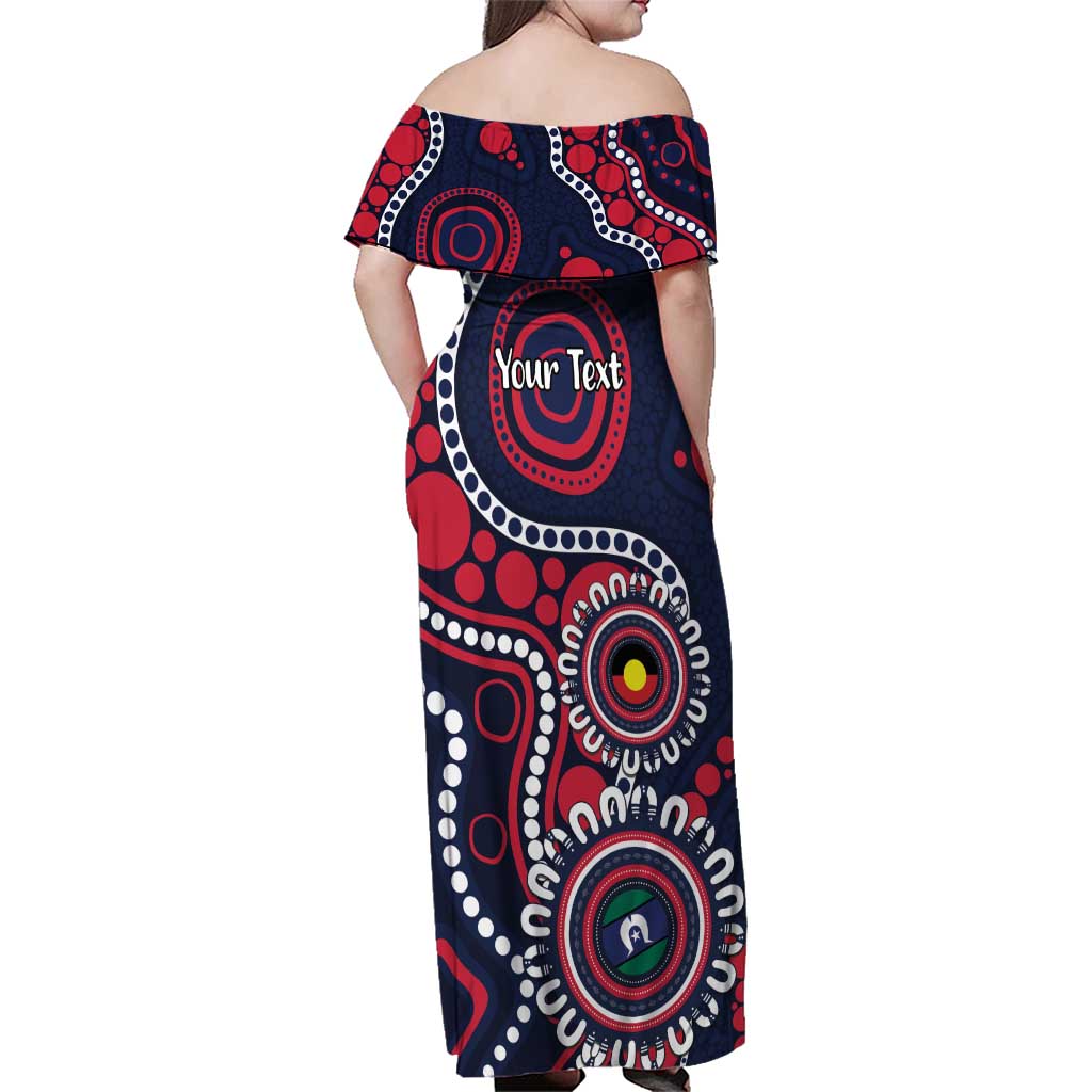 Melbourne NAIDOC Week 2026 Personalised Family Matching Off Shoulder Maxi Dress and Hawaiian Shirt 50 Years of Deadly Aboriginal Art