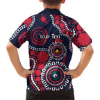 Melbourne NAIDOC Week 2026 Personalised Family Matching Off Shoulder Short Dress and Hawaiian Shirt 50 Years of Deadly Aboriginal Art