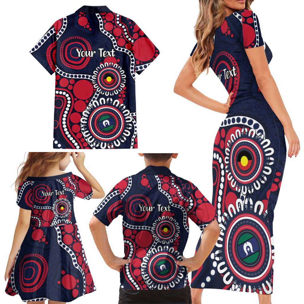 Melbourne NAIDOC Week 2026 Personalised Family Matching Short Sleeve Bodycon Dress and Hawaiian Shirt 50 Years of Deadly Aboriginal Art