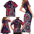 Melbourne NAIDOC Week 2026 Personalised Family Matching Short Sleeve Bodycon Dress and Hawaiian Shirt 50 Years of Deadly Aboriginal Art