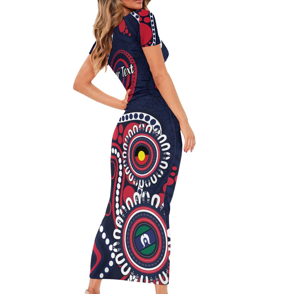Melbourne NAIDOC Week 2026 Personalised Family Matching Short Sleeve Bodycon Dress and Hawaiian Shirt 50 Years of Deadly Aboriginal Art
