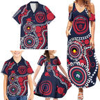 Melbourne NAIDOC Week 2026 Personalised Family Matching Summer Maxi Dress and Hawaiian Shirt 50 Years of Deadly Aboriginal Art