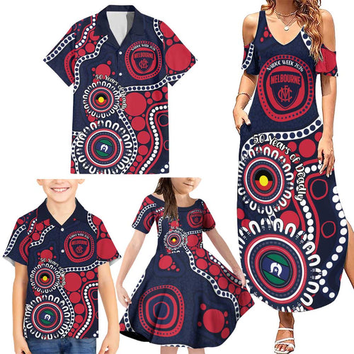 Melbourne NAIDOC Week 2026 Personalised Family Matching Summer Maxi Dress and Hawaiian Shirt 50 Years of Deadly Aboriginal Art