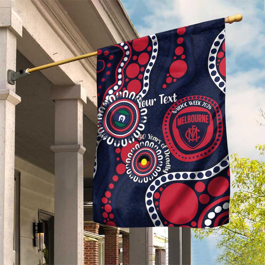 Melbourne NAIDOC Week 2026 Personalised Garden Flag 50 Years of Deadly Aboriginal Art