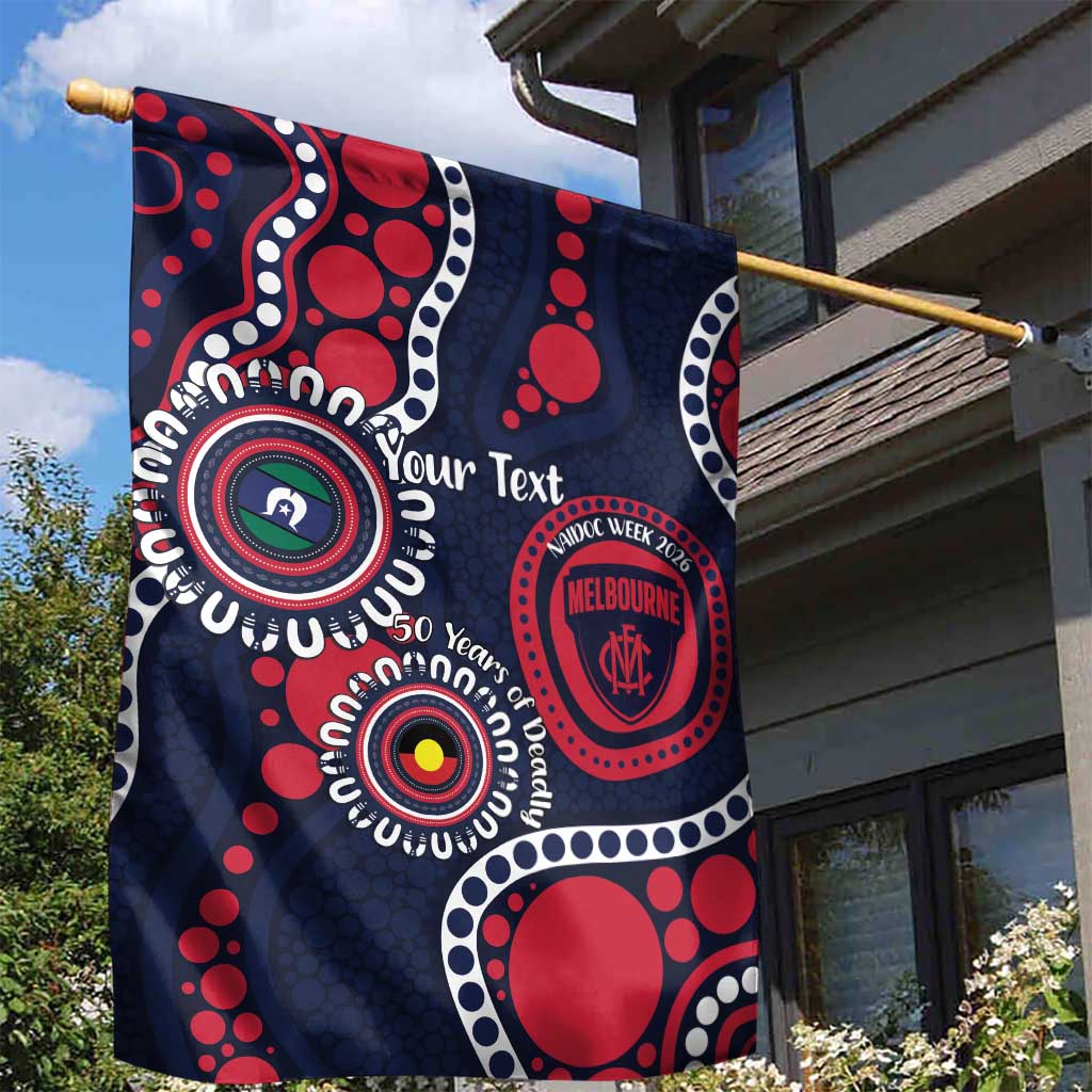 Melbourne NAIDOC Week 2026 Personalised Garden Flag 50 Years of Deadly Aboriginal Art