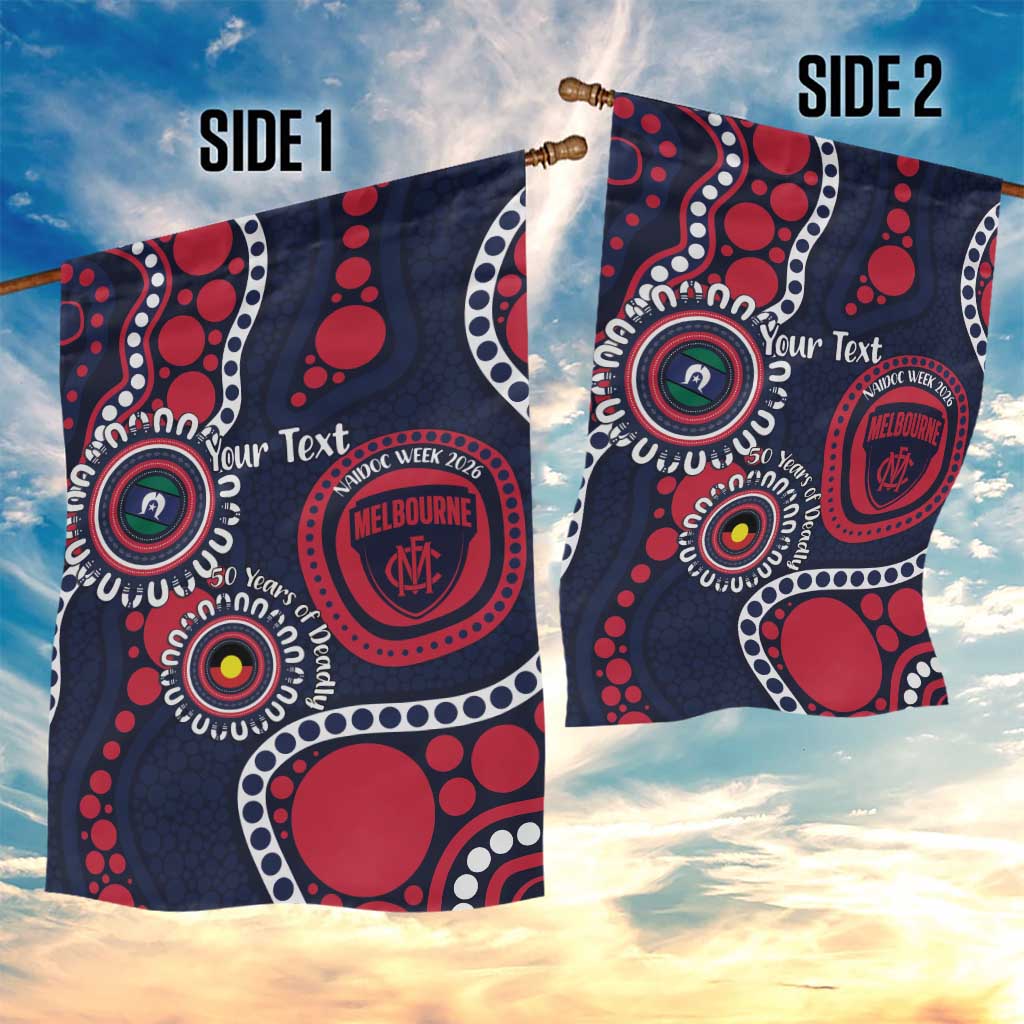 Melbourne NAIDOC Week 2026 Personalised Garden Flag 50 Years of Deadly Aboriginal Art