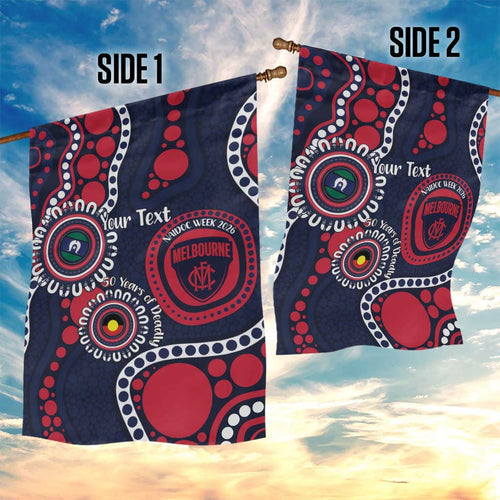 Melbourne NAIDOC Week 2026 Personalised Garden Flag 50 Years of Deadly Aboriginal Art
