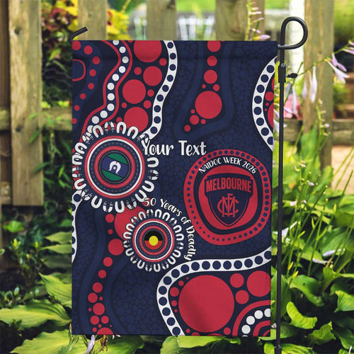 Melbourne NAIDOC Week 2026 Personalised Garden Flag 50 Years of Deadly Aboriginal Art