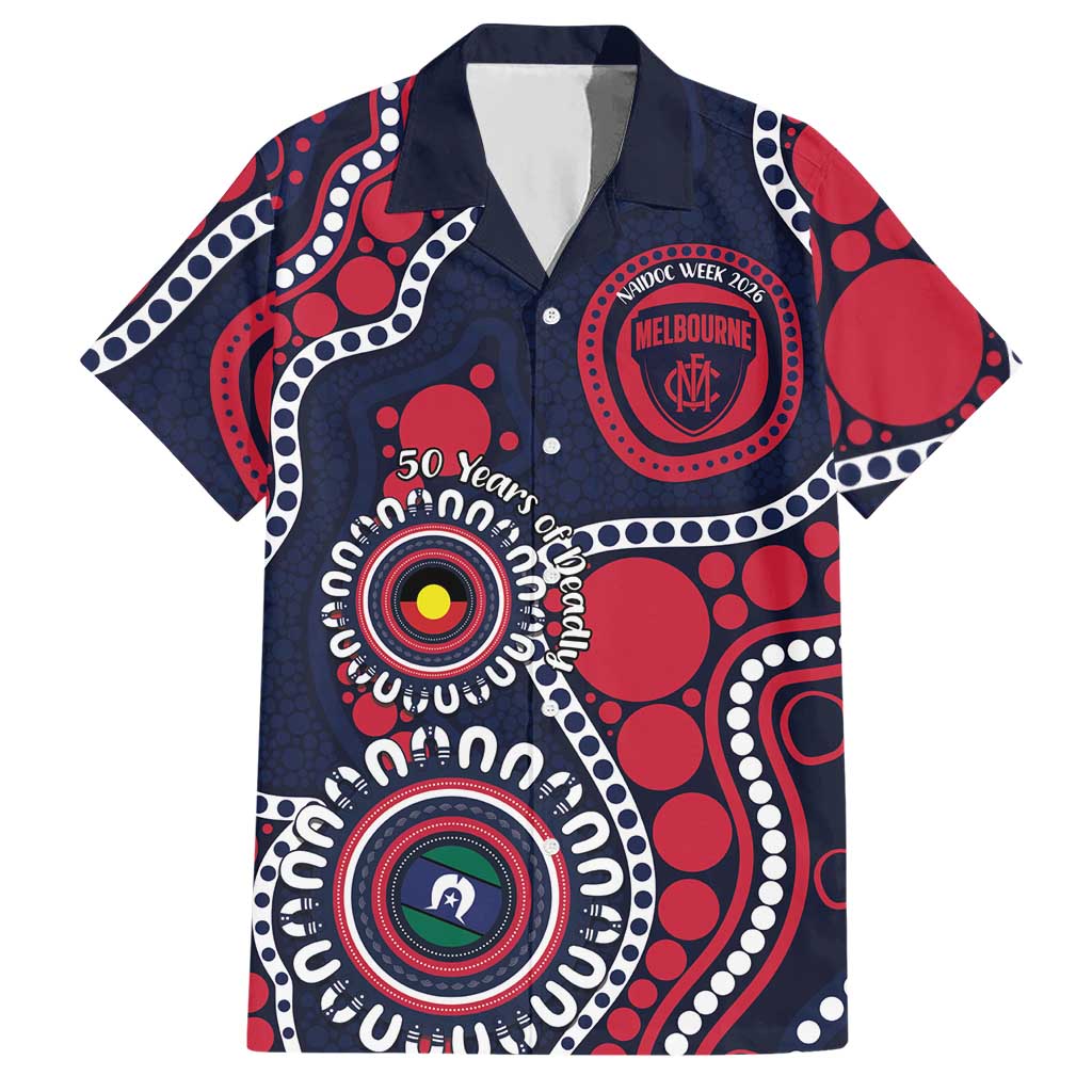 Melbourne NAIDOC Week 2026 Personalised Hawaiian Shirt 50 Years of Deadly Aboriginal Art