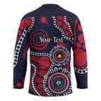 Melbourne NAIDOC Week 2026 Personalised Hockey Jersey 50 Years of Deadly Aboriginal Art
