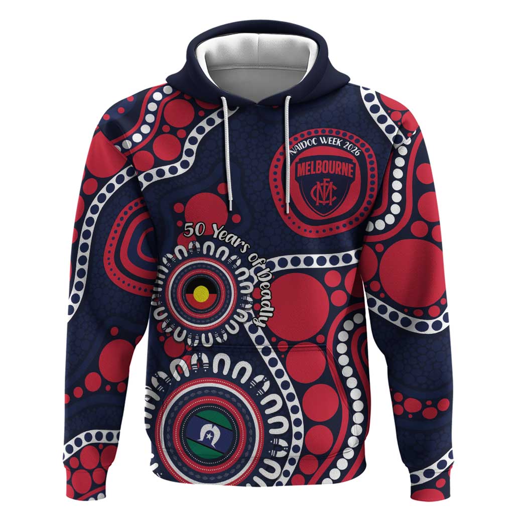 Melbourne NAIDOC Week 2026 Personalised Hoodie 50 Years of Deadly Aboriginal Art