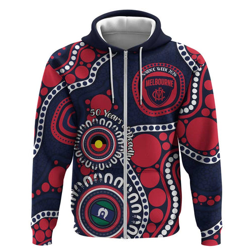 Melbourne NAIDOC Week 2026 Personalised Hoodie 50 Years of Deadly Aboriginal Art