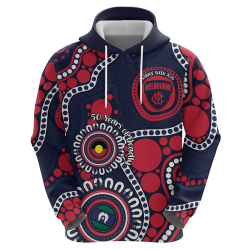 Melbourne NAIDOC Week 2026 Personalised Hoodie 50 Years of Deadly Aboriginal Art
