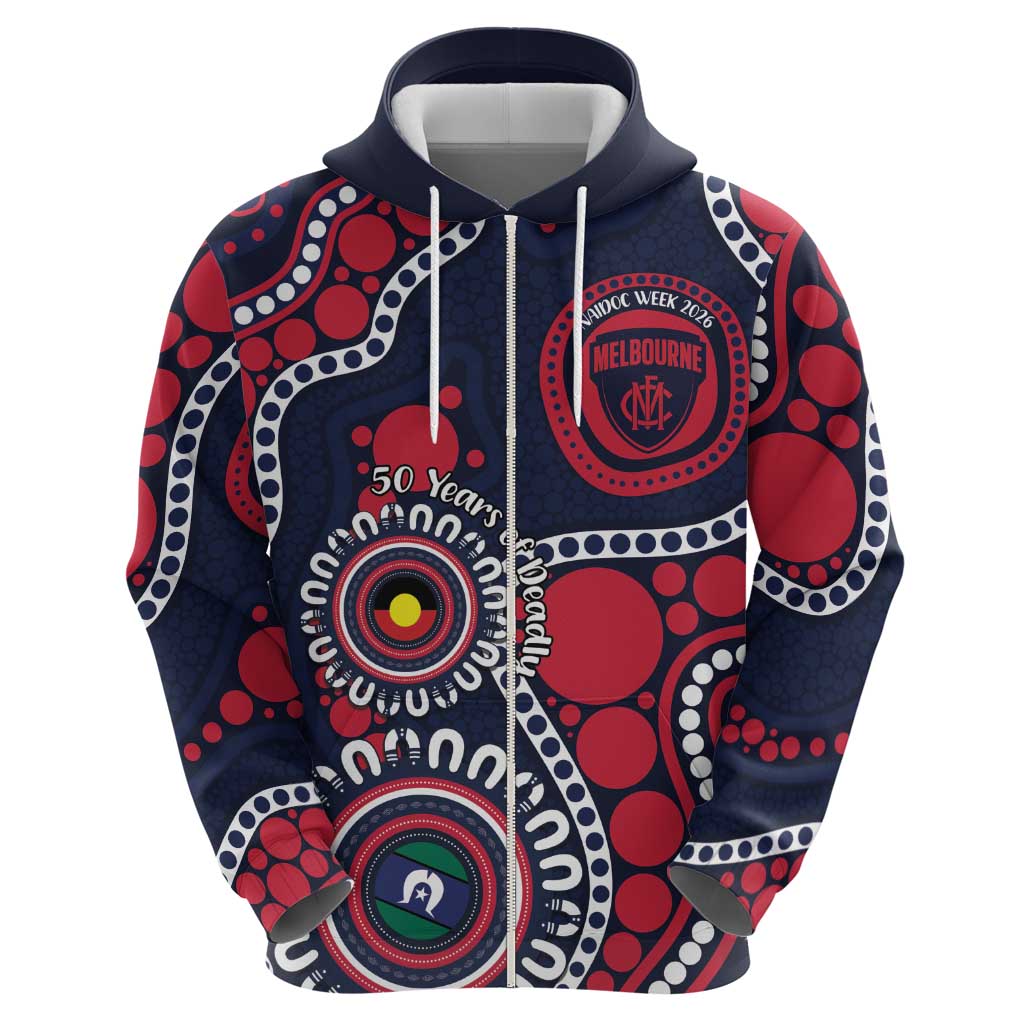 Melbourne NAIDOC Week 2026 Personalised Hoodie 50 Years of Deadly Aboriginal Art