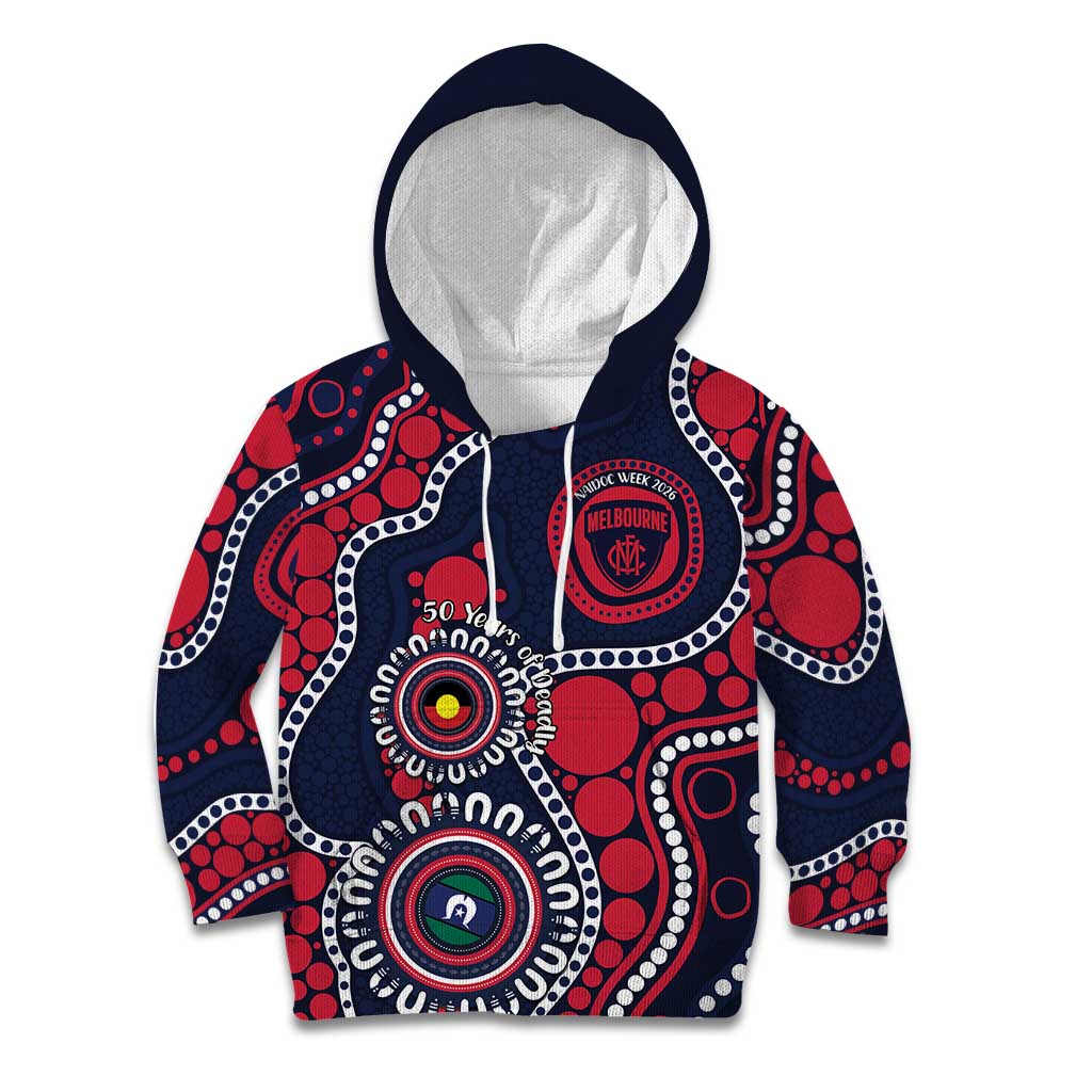 Melbourne NAIDOC Week 2026 Personalised Kid Hoodie 50 Years of Deadly Aboriginal Art