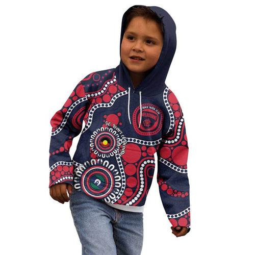 Melbourne NAIDOC Week 2026 Personalised Kid Hoodie 50 Years of Deadly Aboriginal Art
