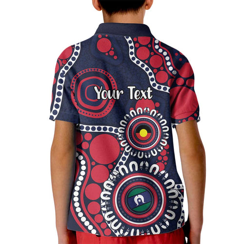 Melbourne NAIDOC Week 2026 Personalised Kid Polo Shirt 50 Years of Deadly Aboriginal Art