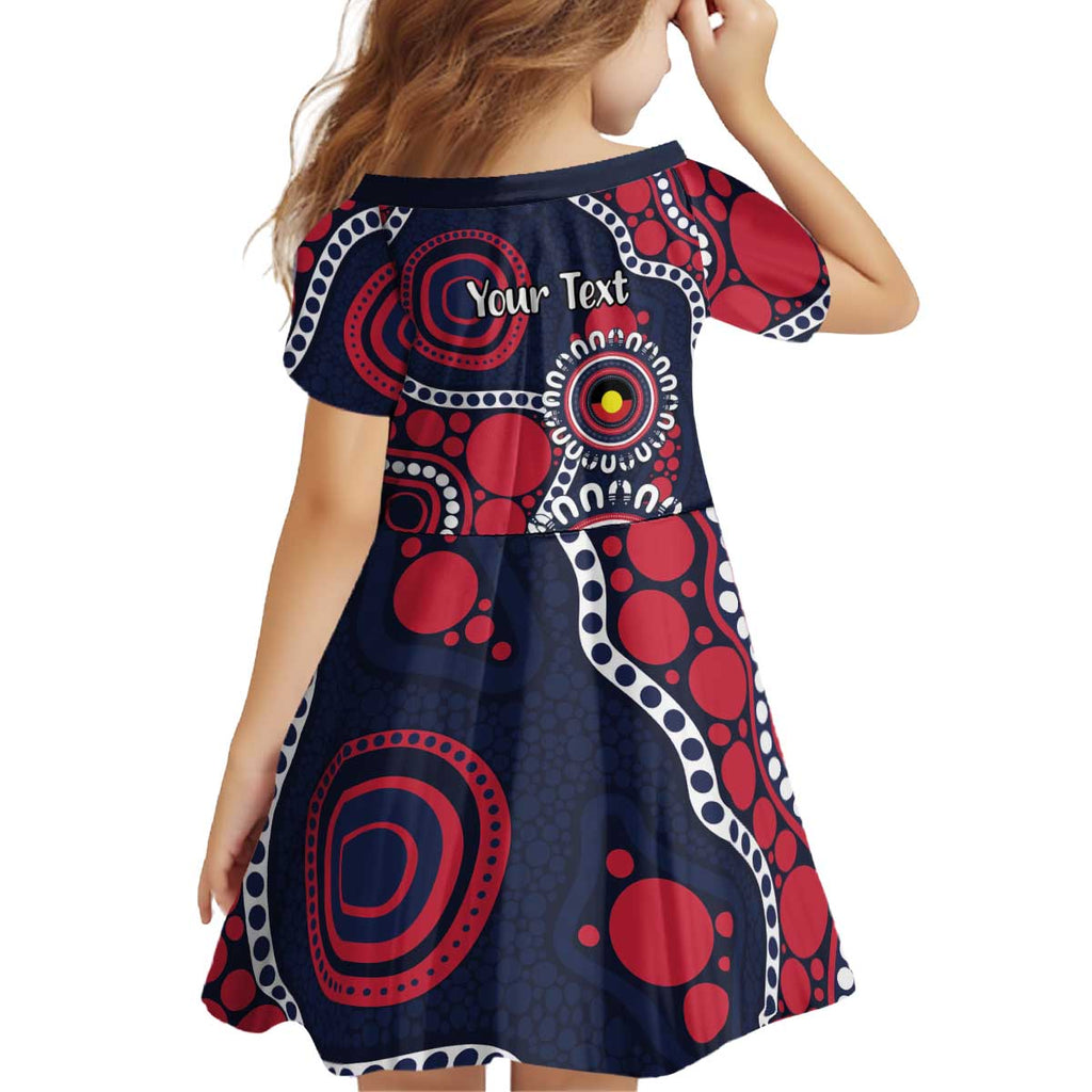 Melbourne NAIDOC Week 2026 Personalised Kid Short Sleeve Dress 50 Years of Deadly Aboriginal Art