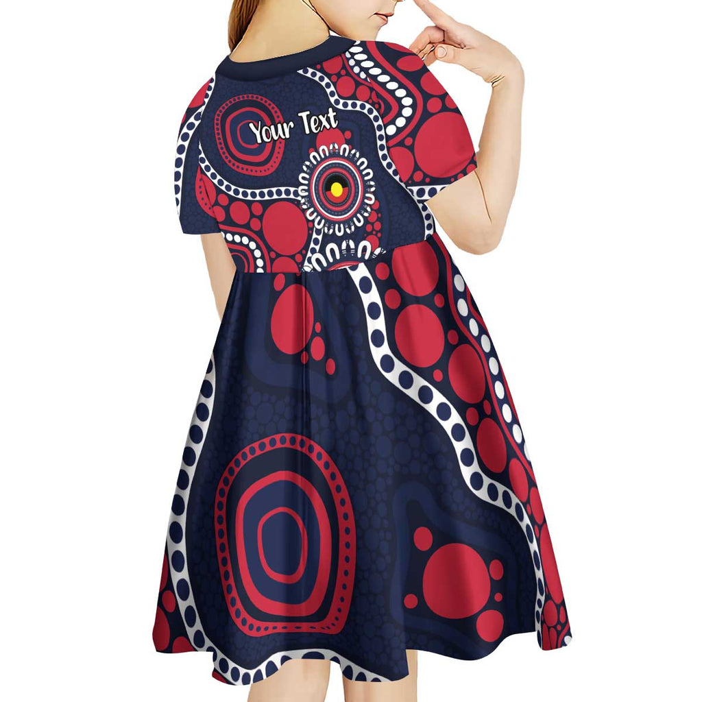 Melbourne NAIDOC Week 2026 Personalised Kid Short Sleeve Dress 50 Years of Deadly Aboriginal Art