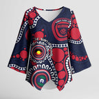 Melbourne NAIDOC Week 2026 Personalised Kimono Sleeve Blouse 50 Years of Deadly Aboriginal Art