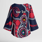 Melbourne NAIDOC Week 2026 Personalised Kimono Sleeve Blouse 50 Years of Deadly Aboriginal Art