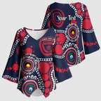 Melbourne NAIDOC Week 2026 Personalised Kimono Sleeve Blouse 50 Years of Deadly Aboriginal Art