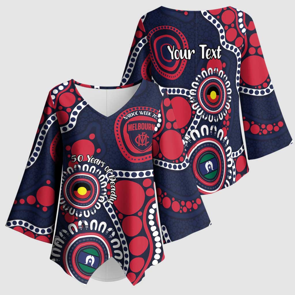 Melbourne NAIDOC Week 2026 Personalised Kimono Sleeve Blouse 50 Years of Deadly Aboriginal Art