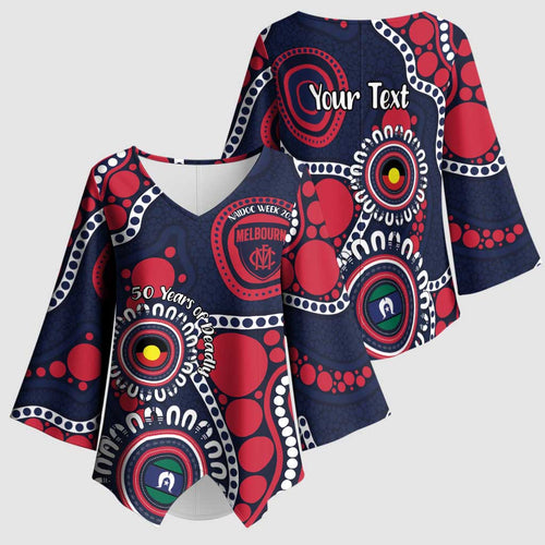 Melbourne NAIDOC Week 2026 Personalised Kimono Sleeve Blouse 50 Years of Deadly Aboriginal Art