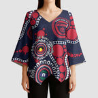 Melbourne NAIDOC Week 2026 Personalised Kimono Sleeve Blouse 50 Years of Deadly Aboriginal Art