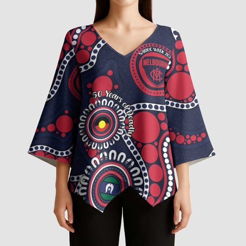 Melbourne NAIDOC Week 2026 Personalised Kimono Sleeve Blouse 50 Years of Deadly Aboriginal Art