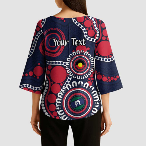 Melbourne NAIDOC Week 2026 Personalised Kimono Sleeve Blouse 50 Years of Deadly Aboriginal Art