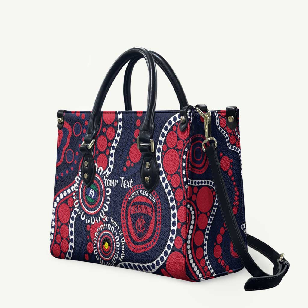 Melbourne NAIDOC Week 2026 Personalised Leather Bag 50 Years of Deadly Aboriginal Art