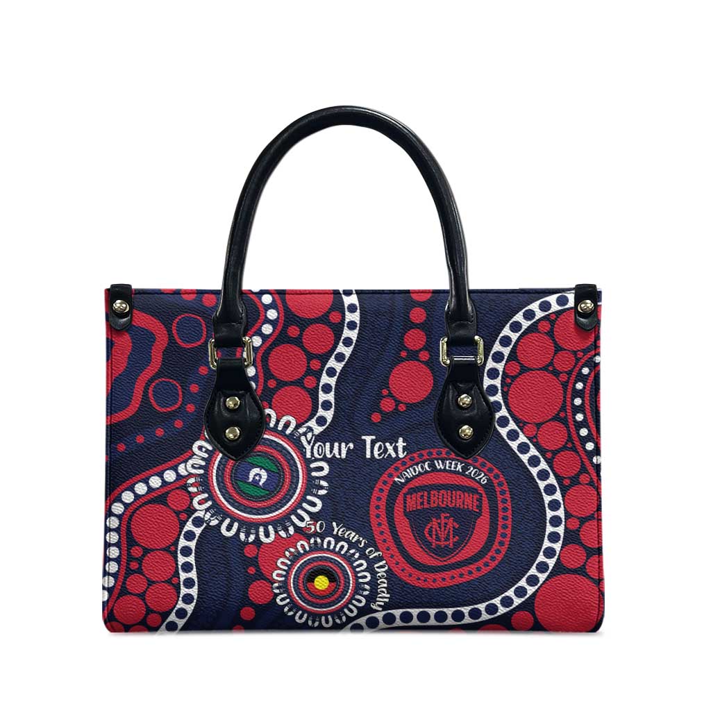 Melbourne NAIDOC Week 2026 Personalised Leather Bag 50 Years of Deadly Aboriginal Art