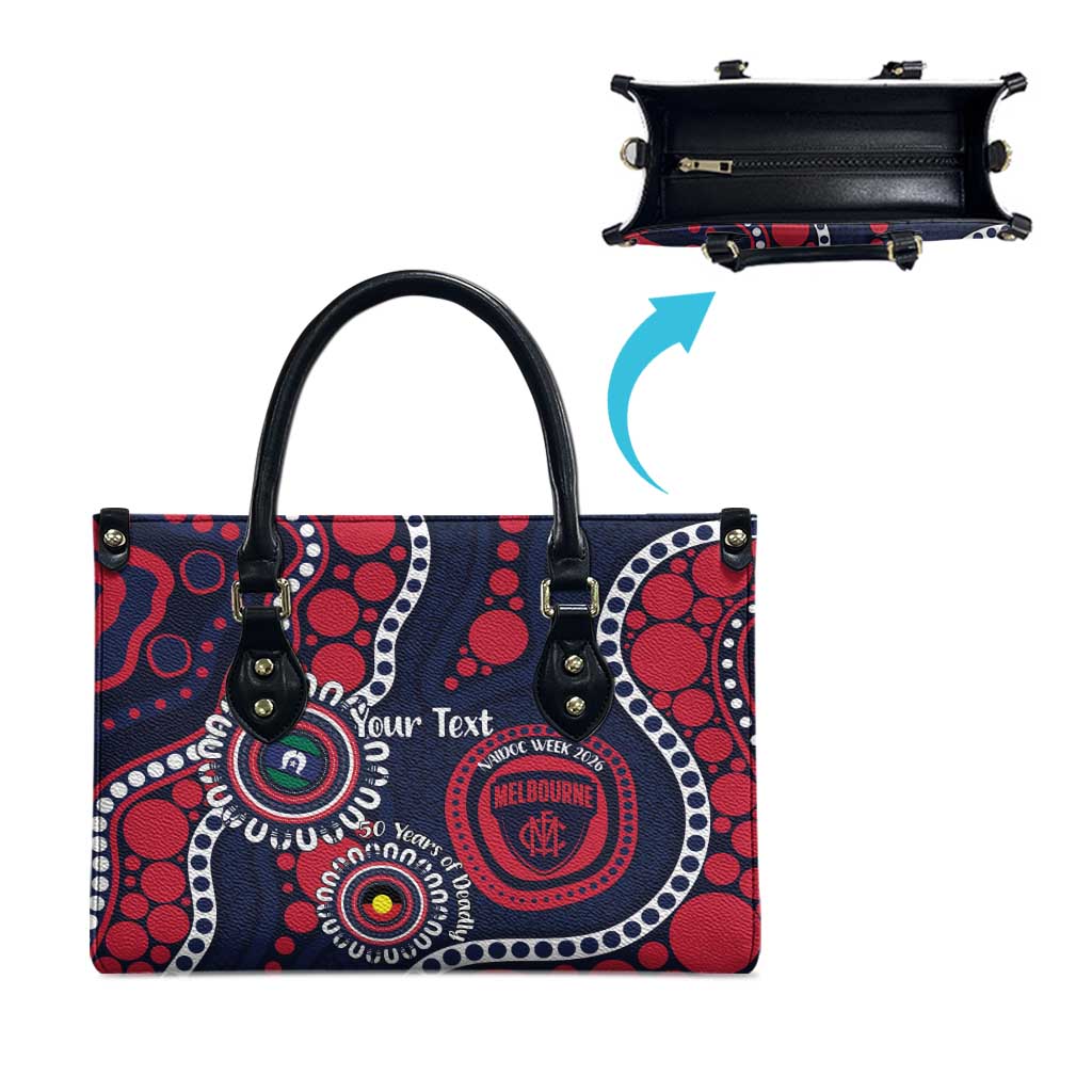 Melbourne NAIDOC Week 2026 Personalised Leather Bag 50 Years of Deadly Aboriginal Art
