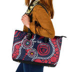 Melbourne NAIDOC Week 2026 Personalised Leather Tote Bag 50 Years of Deadly Aboriginal Art