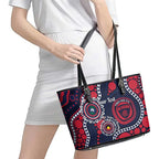Melbourne NAIDOC Week 2026 Personalised Leather Tote Bag 50 Years of Deadly Aboriginal Art