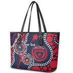 Melbourne NAIDOC Week 2026 Personalised Leather Tote Bag 50 Years of Deadly Aboriginal Art